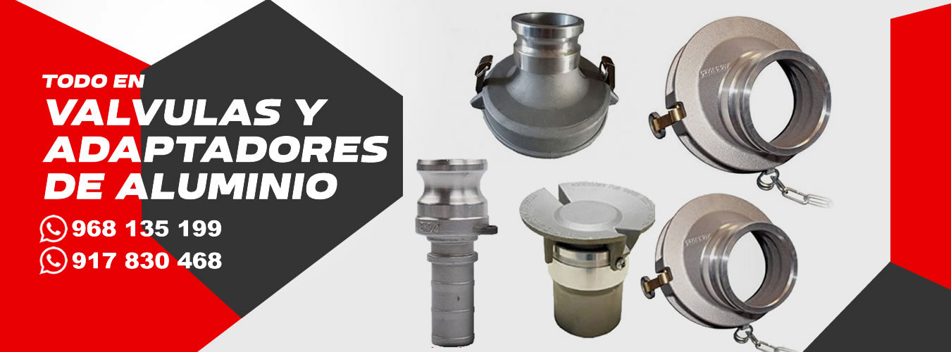 Todo en valvulas y adaptadores de aluminio