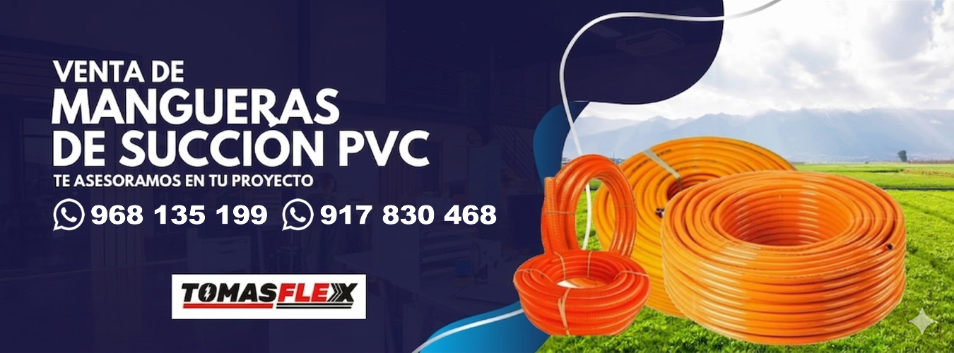 Venta de mangueras de succión en pvc