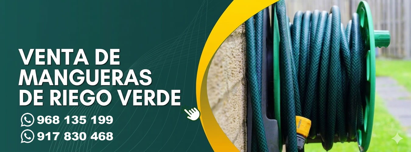 Venta de mangueras de riego verde